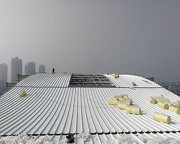 郑州羽毛球馆65-430型铝镁锰板